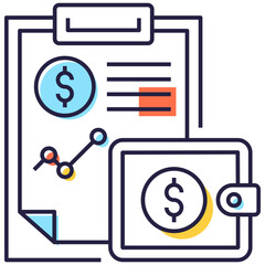 Income Report Vector 