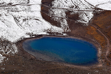 Toluca Vista del cráter en la cima del volcán