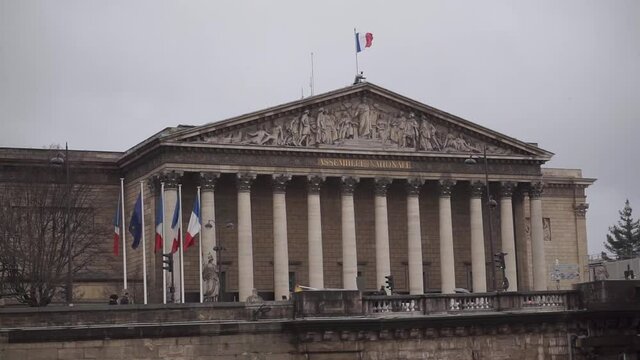 A view of the French National Assembly building in Paris