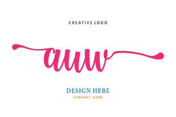 The simple AUW  type logo is easy to understand and authoritative