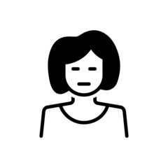 Black solid icon for she daughter