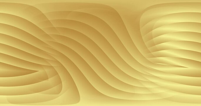4k 3D animation of rows of colorful yellow stripes. Geometry pattern motion background. 3D - rendering