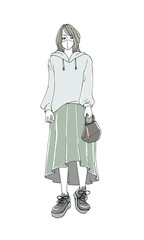 ファッションイラスト_マスク