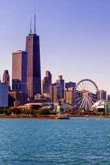 Obraz premium Downtown Chicago scene