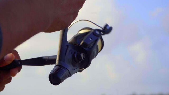 fishing rod reel close up india gorai