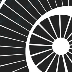 和傘をモチーフにした幾何学模様の背景素材 Wall Mural Mitomaya