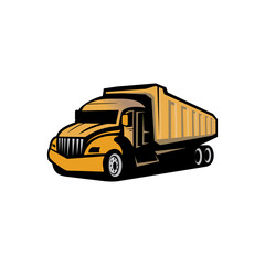 Vector of a haul truck design eps format, suitable for your design needs, logo, illustration, animation, etc.