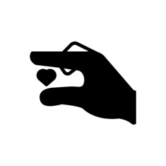 Black solid icon for tiny