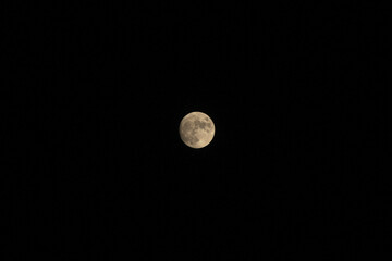 full moon shine black sky