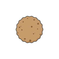 vector chocolate  cookies illustration