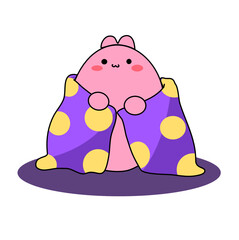 easter bunny with blanket