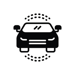 Black solid icon for auto