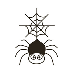 halloween spider line style icon