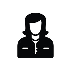 Black solid icon for mom