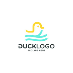 duck vector with outline style