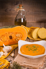 Pumpkin cream soup.