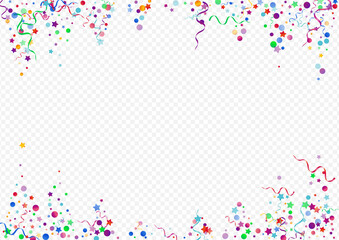 Colored Confetti Paper Vector Panoramic 
