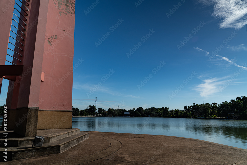 Poster pier on the water