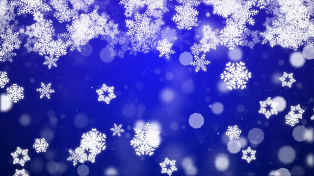Abstract Blue snow Particles Moving Background. Particle White dust flickering on gray background. merry christmas, Holiday, winter, New Year, snowflake, snow, festive, snow flakes,