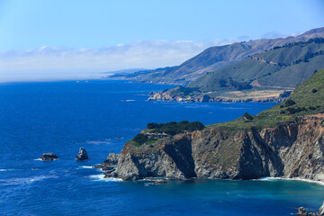 Fototapeta na wymiar The Big Sur coast, California 