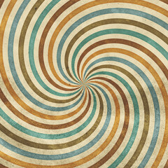 retro sun rays on old grunge paper