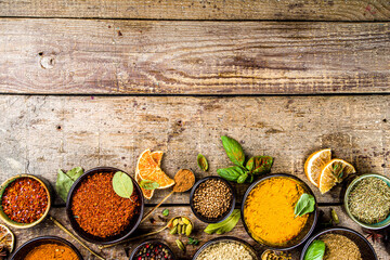 Set of Spices and herbs for cooking