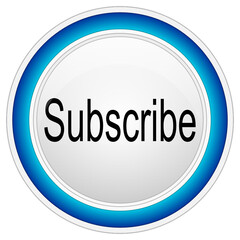 Subscribe Button on white background - illustration