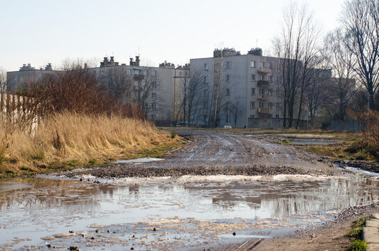 Bytom. Śląsk. Osiedle mieszkaniowe.