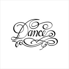 Dance Hand Drawn Ink Pen Style M_2009001