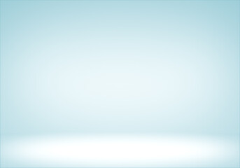 Abstract light blue white gradient studio room background.displays for present product.