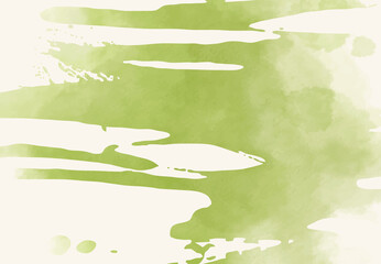 Abstract watercolor brush element on white background.