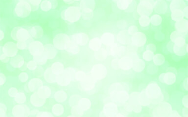 Green white luxury focus blur background. Abstract bokeh soft light gradient for concept ecology with graphic design poster banner and backdrop.