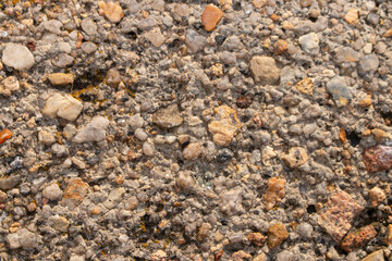 texture of stone and small pebbles close-up