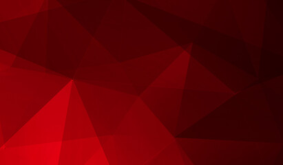 Abstract red black gradient triangle background. 3D triangles. modern wallpaper.