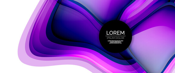 Circles and bubbles abstract background. Fluid liquid round shapes for web banner, app or poster