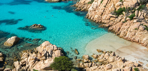Cala Coticcio, isola Caprera, Parco Nazionale Arcipelago di La Maddalena, Sardegna. Sea of Sardinia.