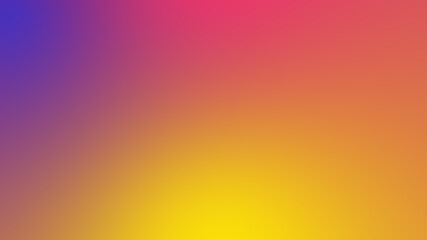 Abstract gradient red yellow and blue soft colorful background. Modern horizontal design for mobile app.