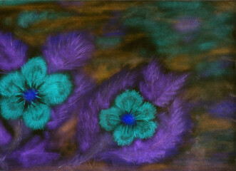 flowers watercolor artwork as background, colorful hand drawn illustration, creative artwork