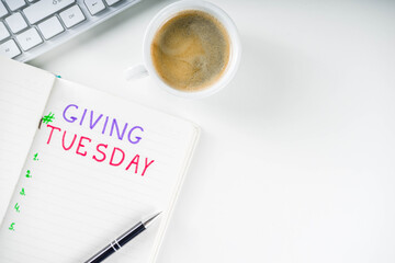 Giving Tuesday concept background