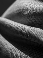 Black and white closeup of fabric