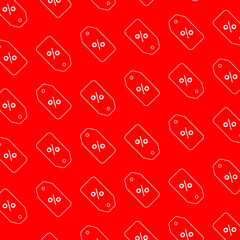 Big sale discount pattern on red background isolation