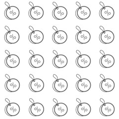 Big sale discount pattern on white background isolation