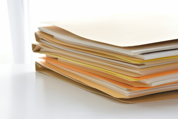 Documents on a desk