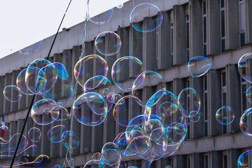 bubbles in the air