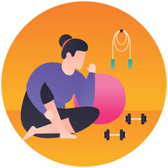 
Physical fitness illustration 
