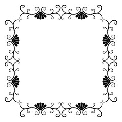 
Embroidered monogram line icon design  
