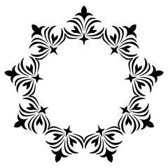 
Embroidered monogram line icon design  
