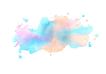 watercolor splashes of paint.