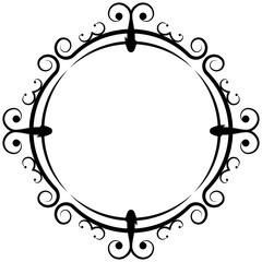 
Embroidered monogram line icon design  
