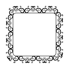 
Embroidered monogram line icon design  
